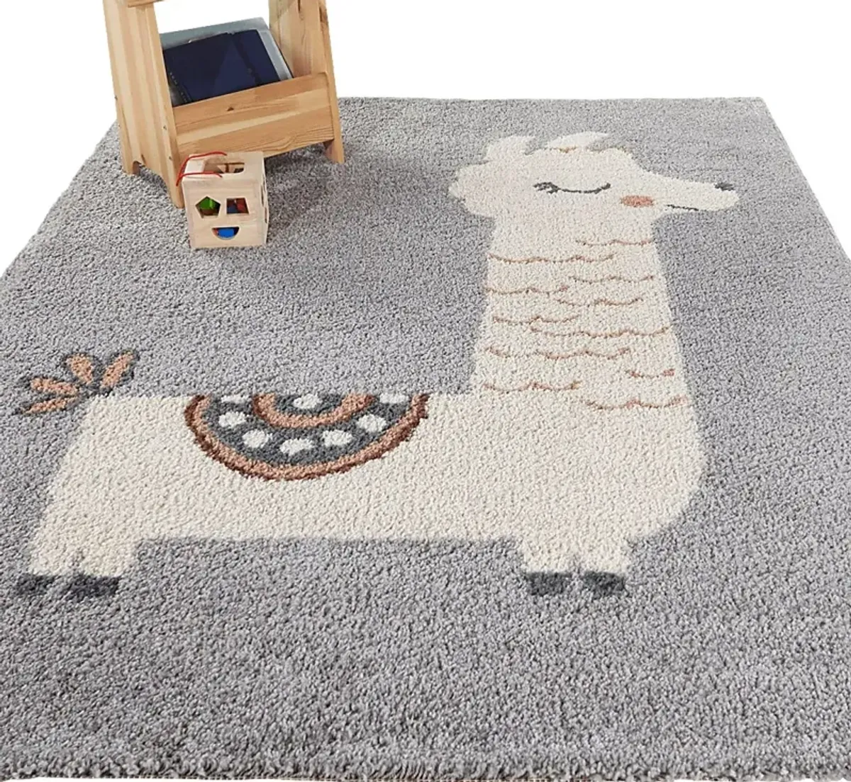 Kids Emden Gray 5'3 x 7' Rug