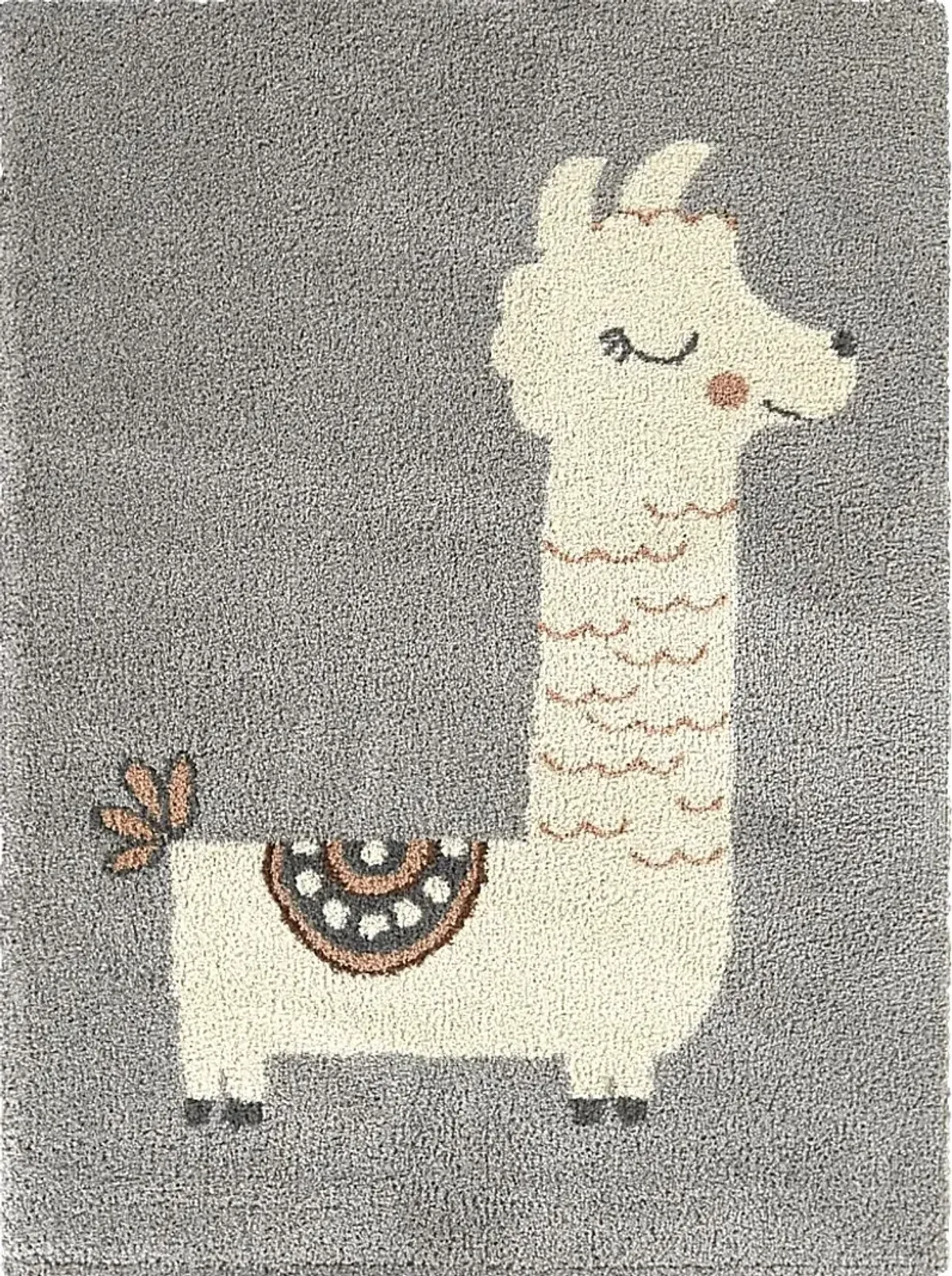 Kids Emden Gray 5'3 x 7' Rug