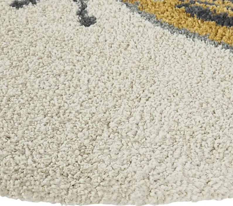 Kids Kenslake Cream 5'3 Round Rug