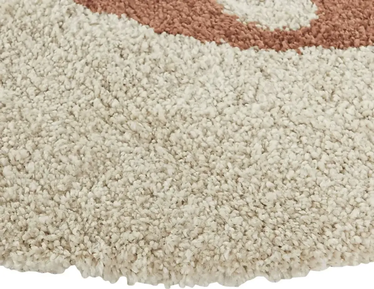 Kids Nellina Cream 5'3 Round Rug