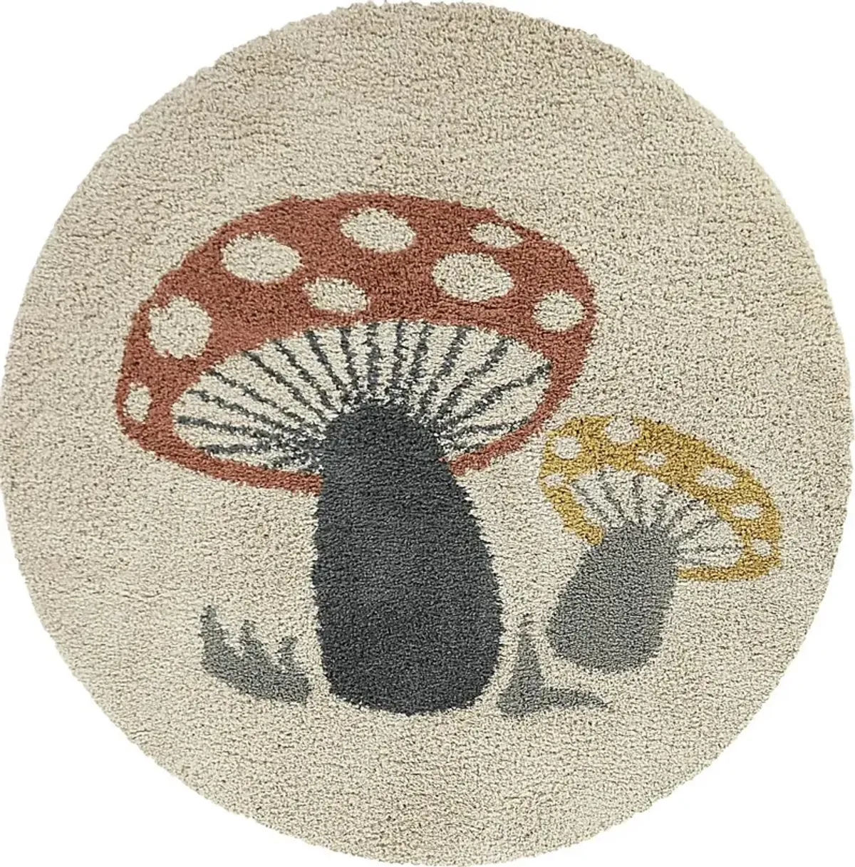 Kids Nellina Cream 5'3 Round Rug