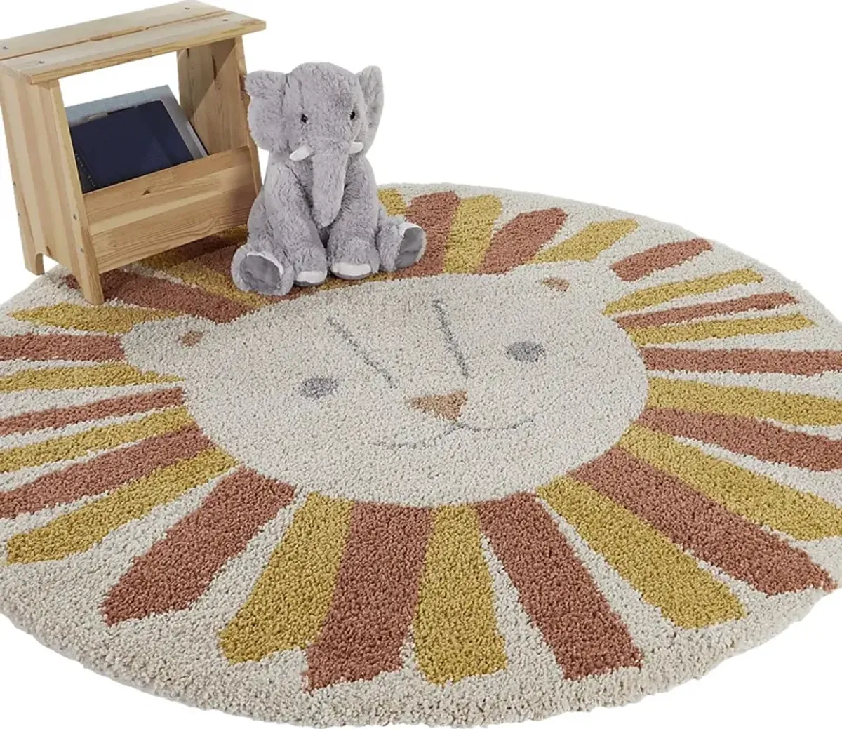 Kids Mabuni Cream 5'3 Round Rug