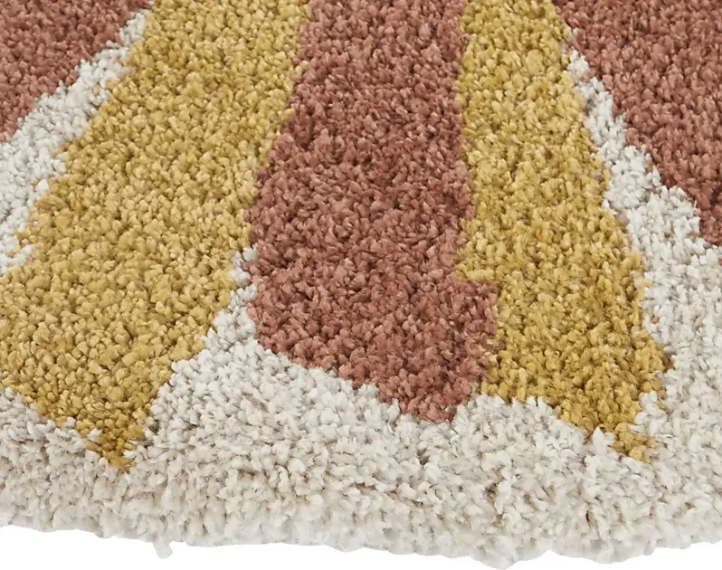 Kids Mabuni Cream 5'3 Round Rug