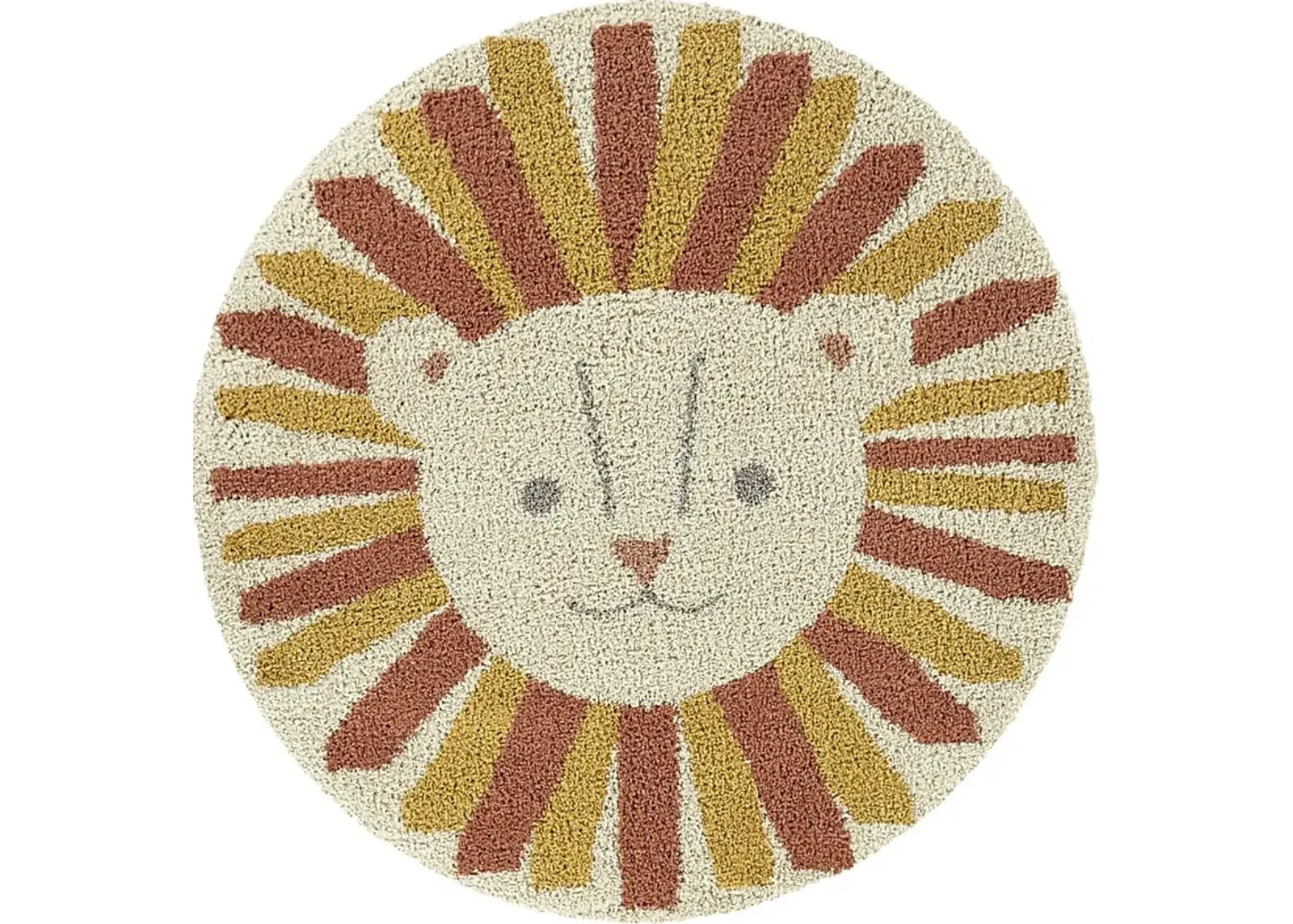 Kids Mabuni Cream 5'3 Round Rug