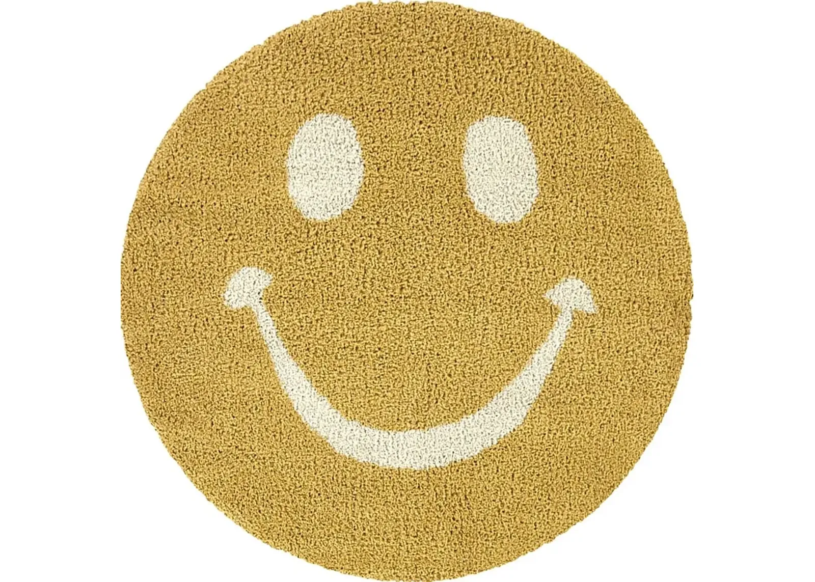 Kids Pagoldia Yellow 5'3 Round Rug