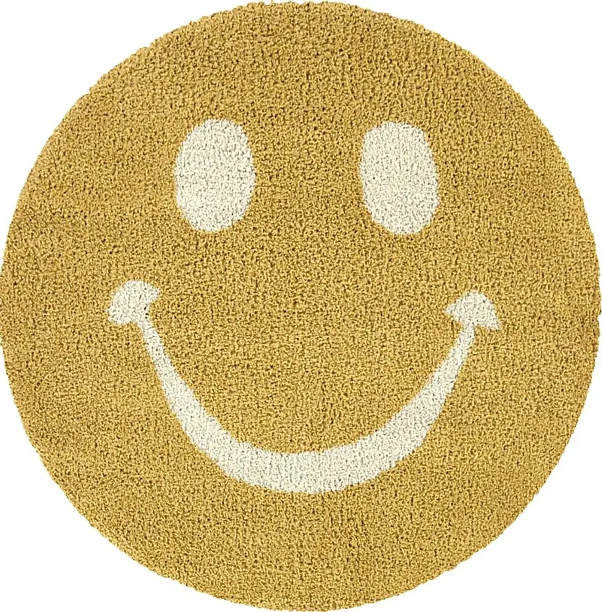 Kids Pagoldia Yellow 5'3 Round Rug