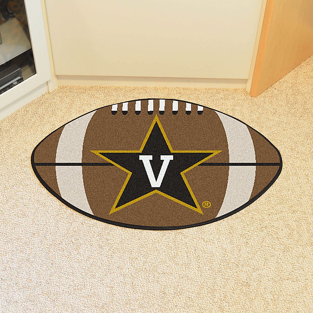 NCAA Football Mascot Vanderbilt University 1'6"" x 1'10"" Rug
