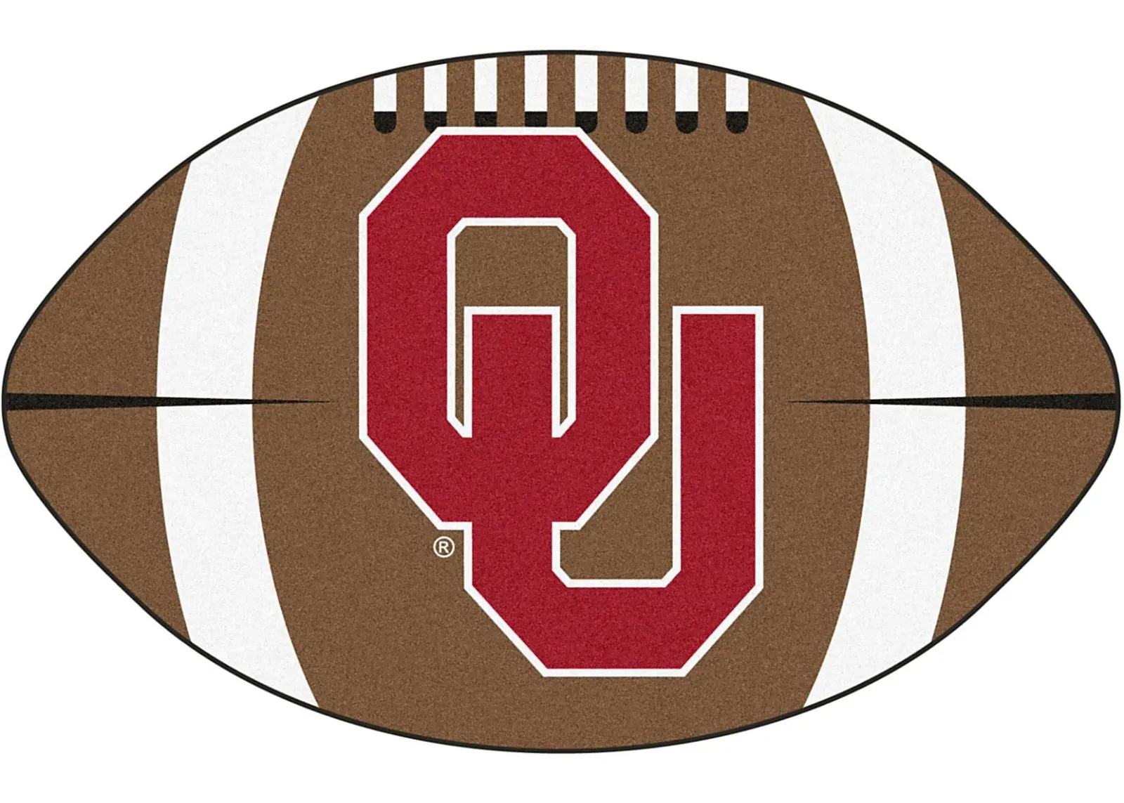 NCAA Football Mascot University Oklahoma 1'6""x 1'10"" Rug