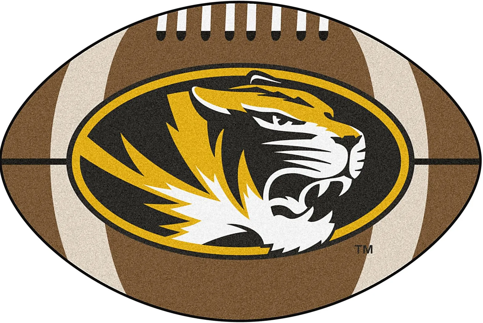 NCAA Football Mascot University of Missouri 1'6"" x 1'10"" Rug