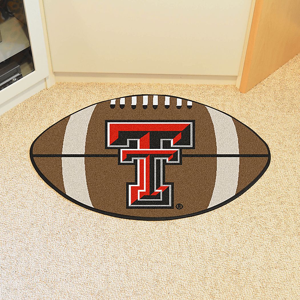 NCAA Football Mascot Texas Tech University 1'6"" x 1'10"" Rug