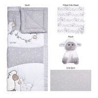 Kids Nael Gray 4 Pc Baby Bedding Set