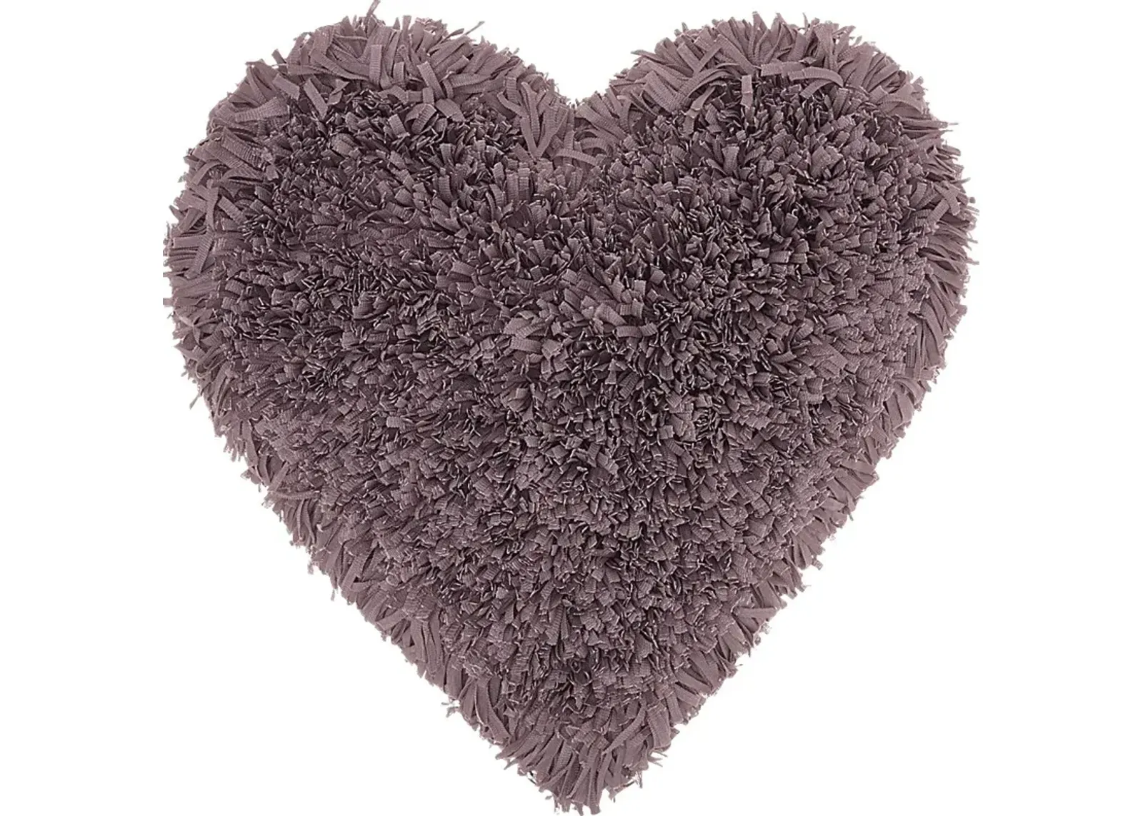 Kids Fuzzy Heart Lavender Accent Pillow