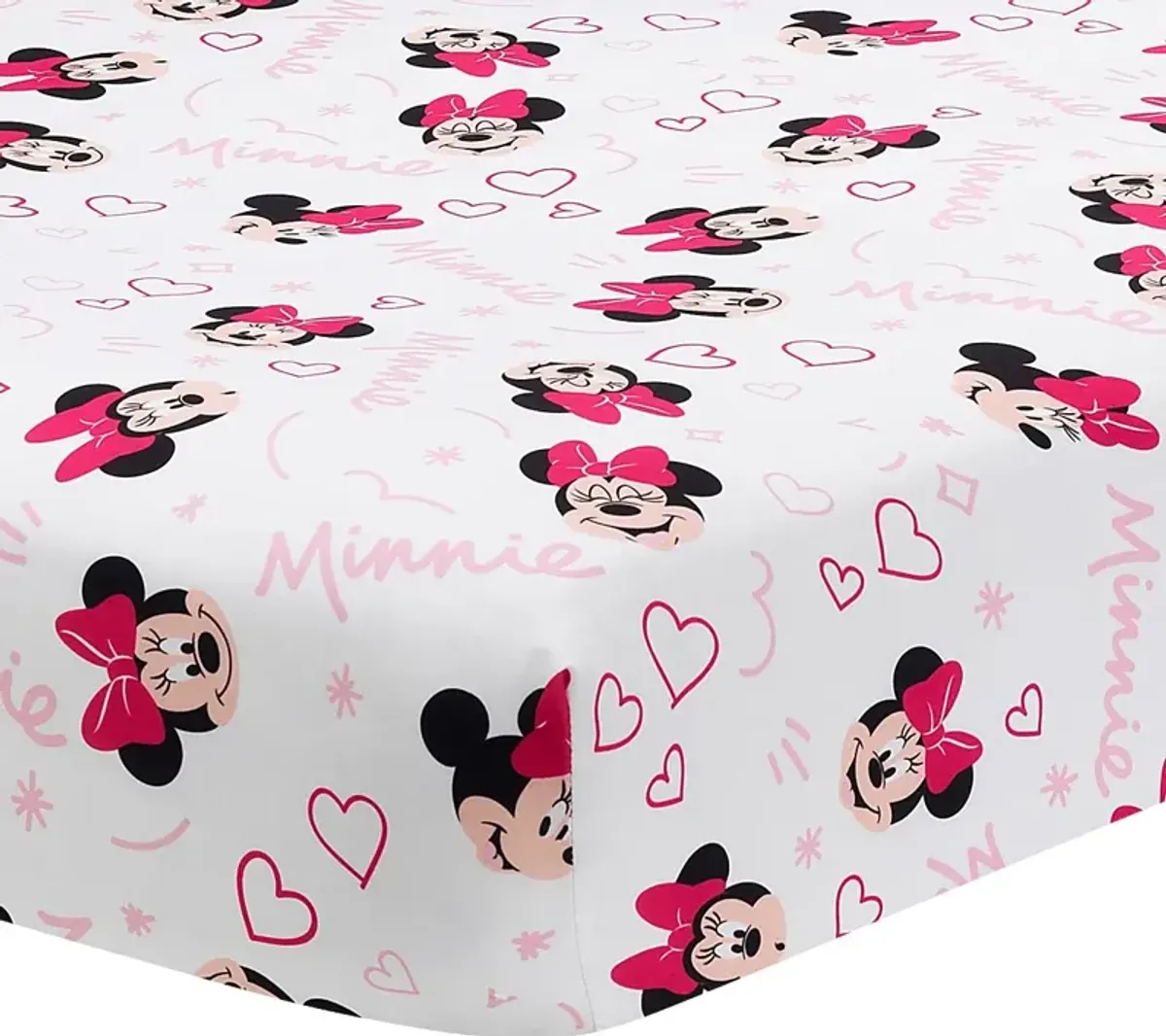 Kids Minnie Mouse Love Pink 3 Pc Baby Bedding Set