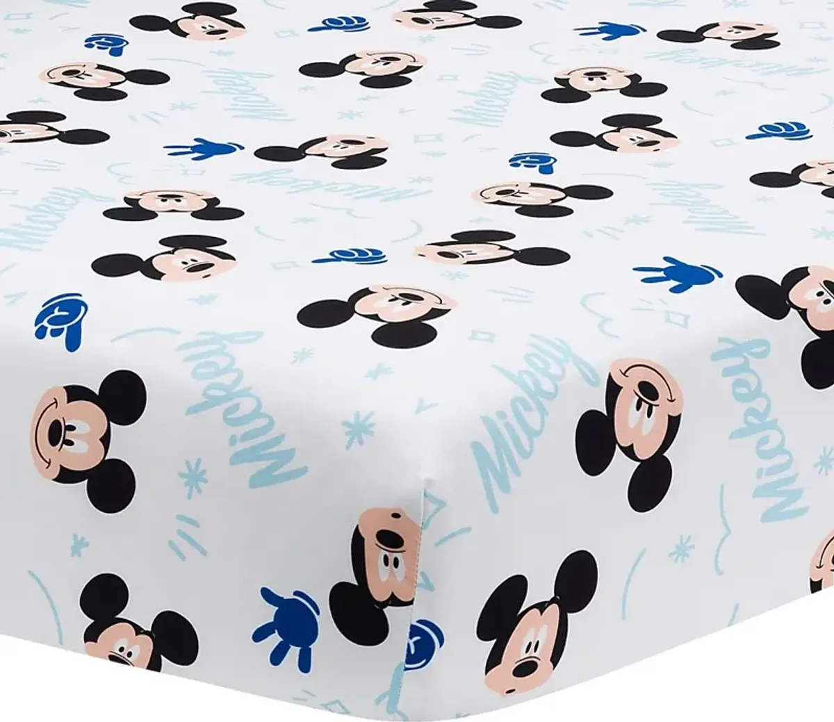 Kids Forever Mickey Mouse Blue 3 Pc Baby Bedding Set