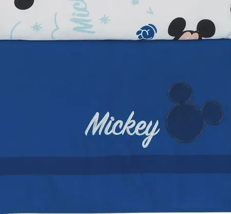 Kids Forever Mickey Mouse Blue 3 Pc Baby Bedding Set