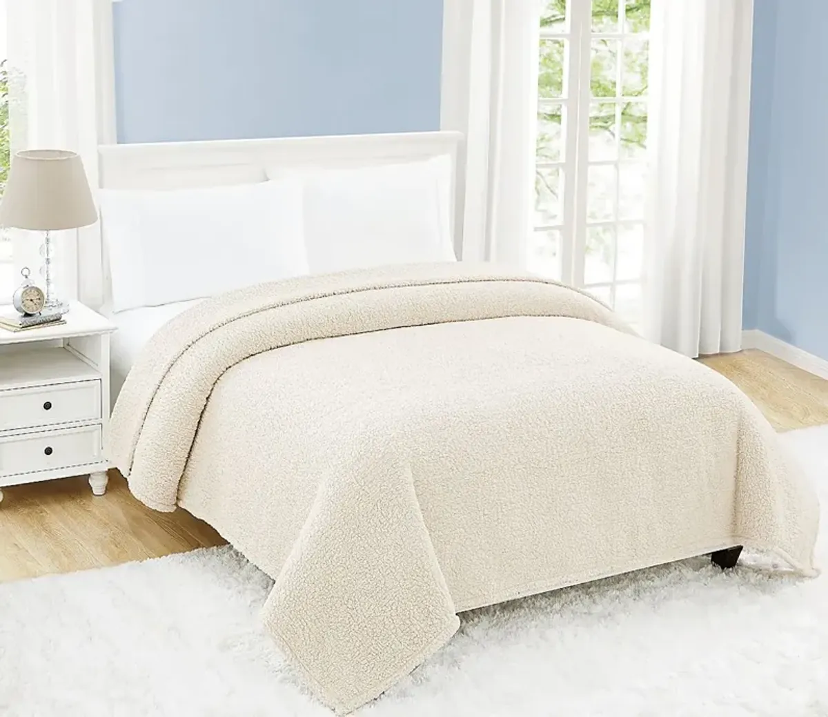 Kids Plush Cloud Ivory Twin XL Blanket