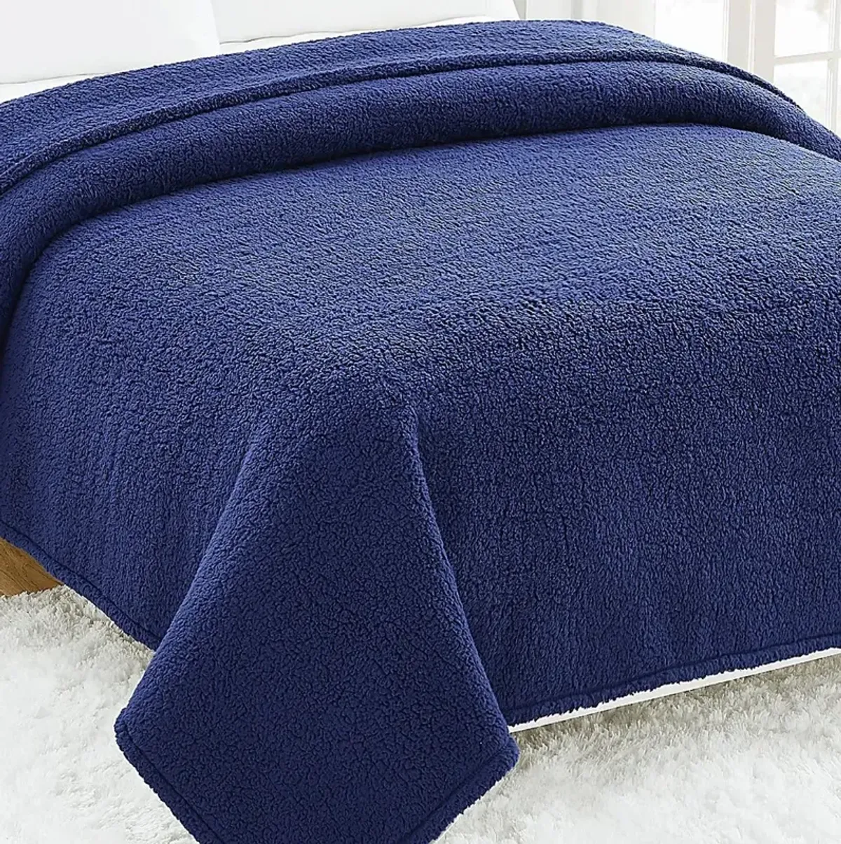 Kids Plush Cloud Navy Full/Queen Blanket