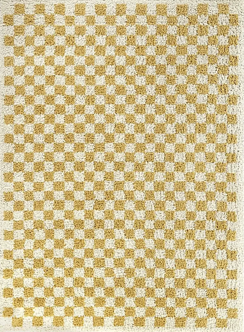 Kids Wish Decor Yellow 7'10 x 10' Rug