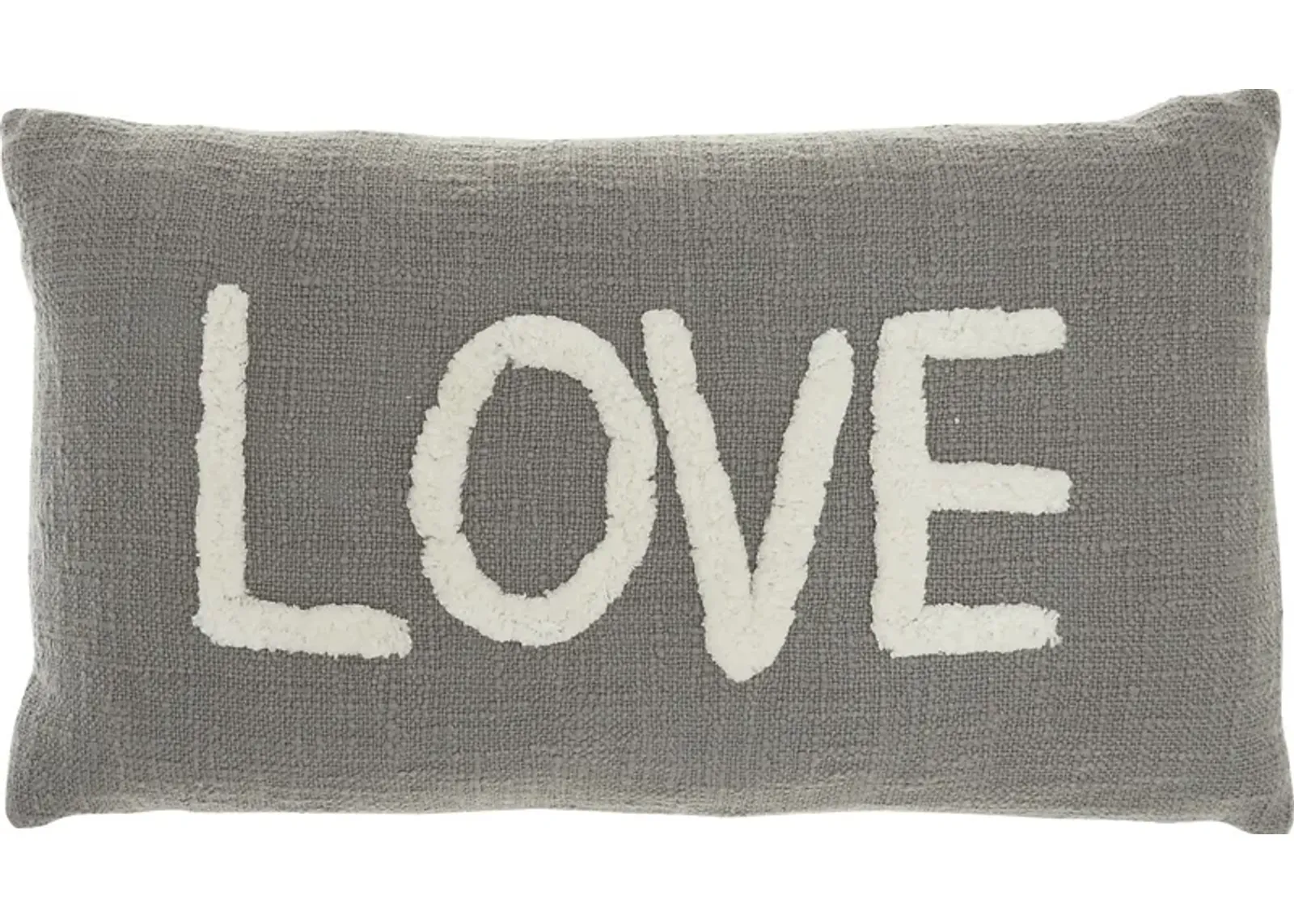 Kids Loving Lane Gray Throw Pillow