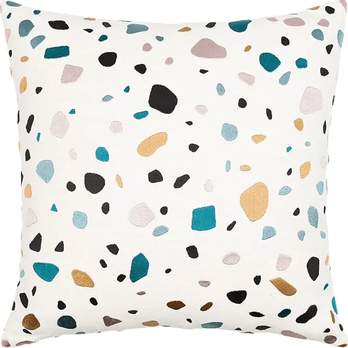 Kids Terra Pebble White Accent Pillow