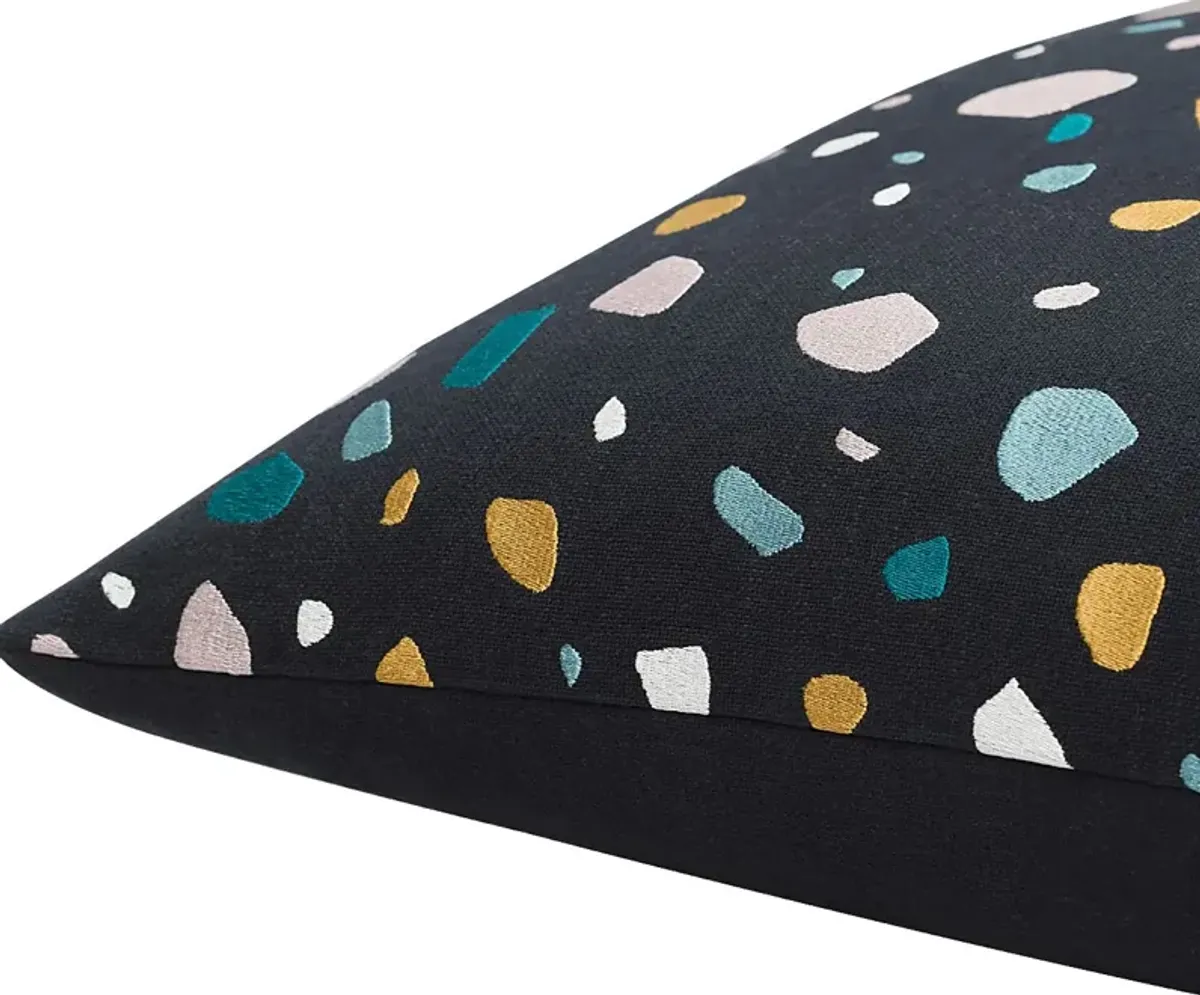 Kids Terra Pebble Black Accent Pillow