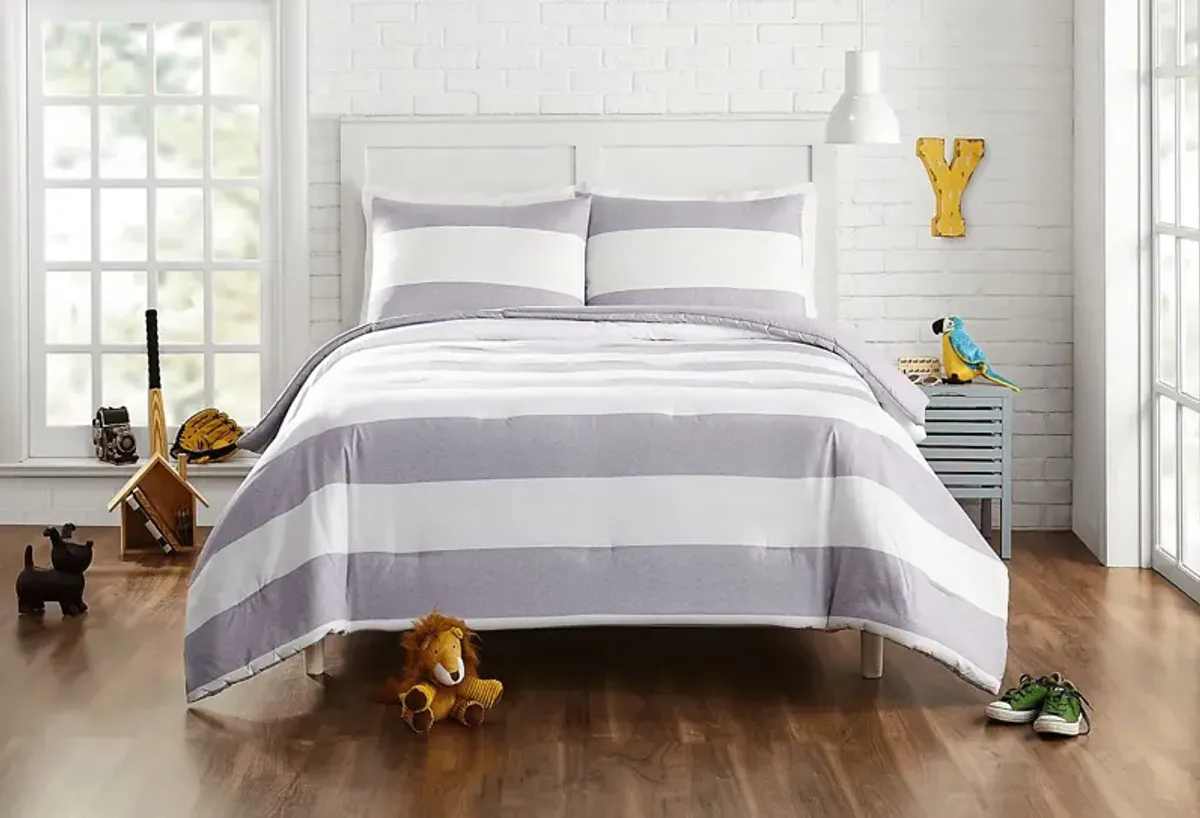 Kids Plovar Gray Twin Quilt