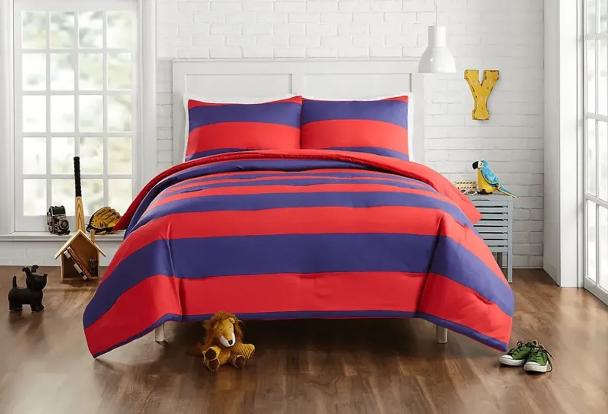 Kids Plovar Red Twin Quilt