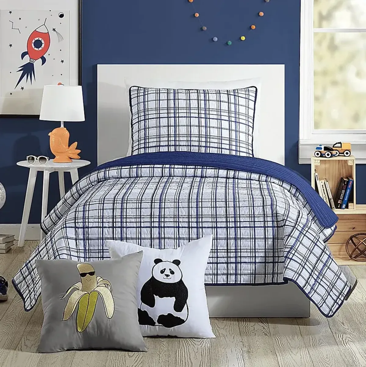 Kids Mintvale Navy Twin Quilt