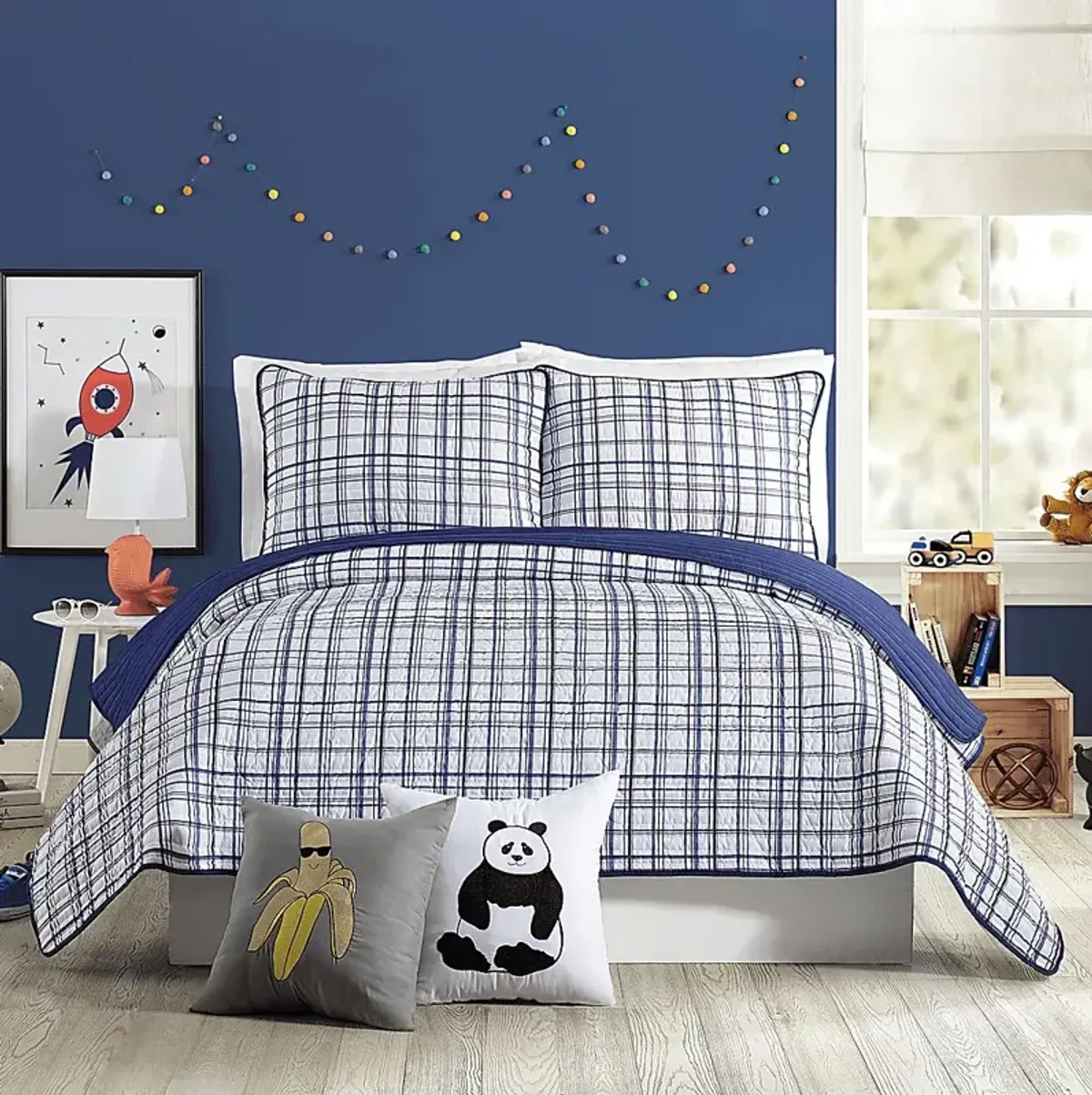 Kids Mintvale Navy Full/Queen Quilt