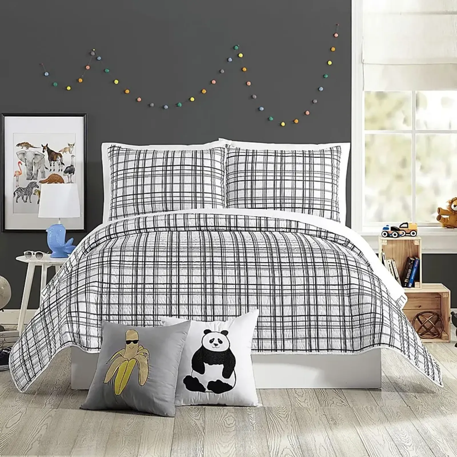 Kids Mintvale Charcoal Full/Queen Quilt