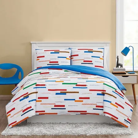 Kids Serpentine Stripe Multi Twin 2 Pc Comforter Set