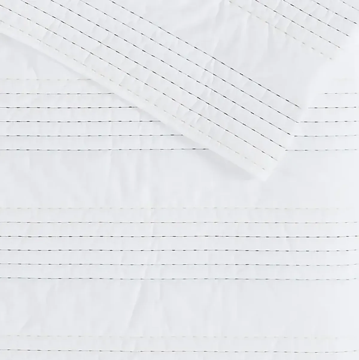 Kids Pick Stitch White 2 Pc Twin Quilt Set