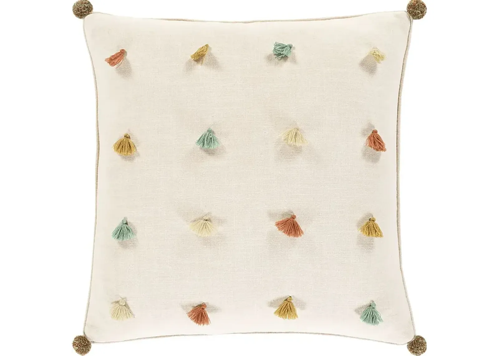 Kids Rainbow Tess Ivory Accent Pillow