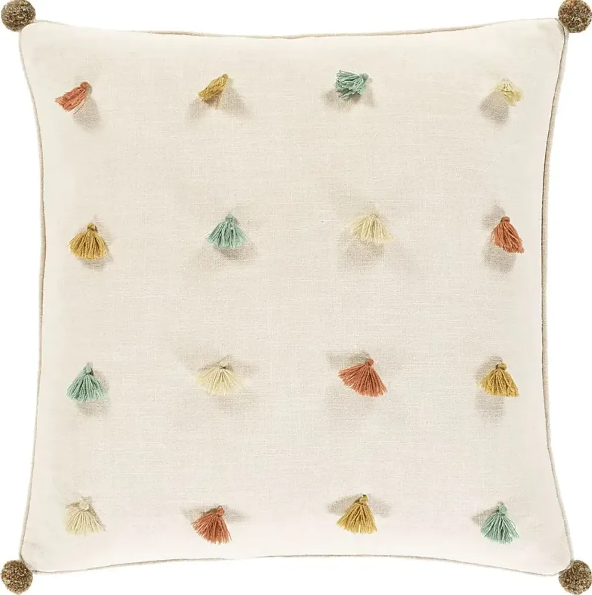 Kids Rainbow Tess Ivory Accent Pillow