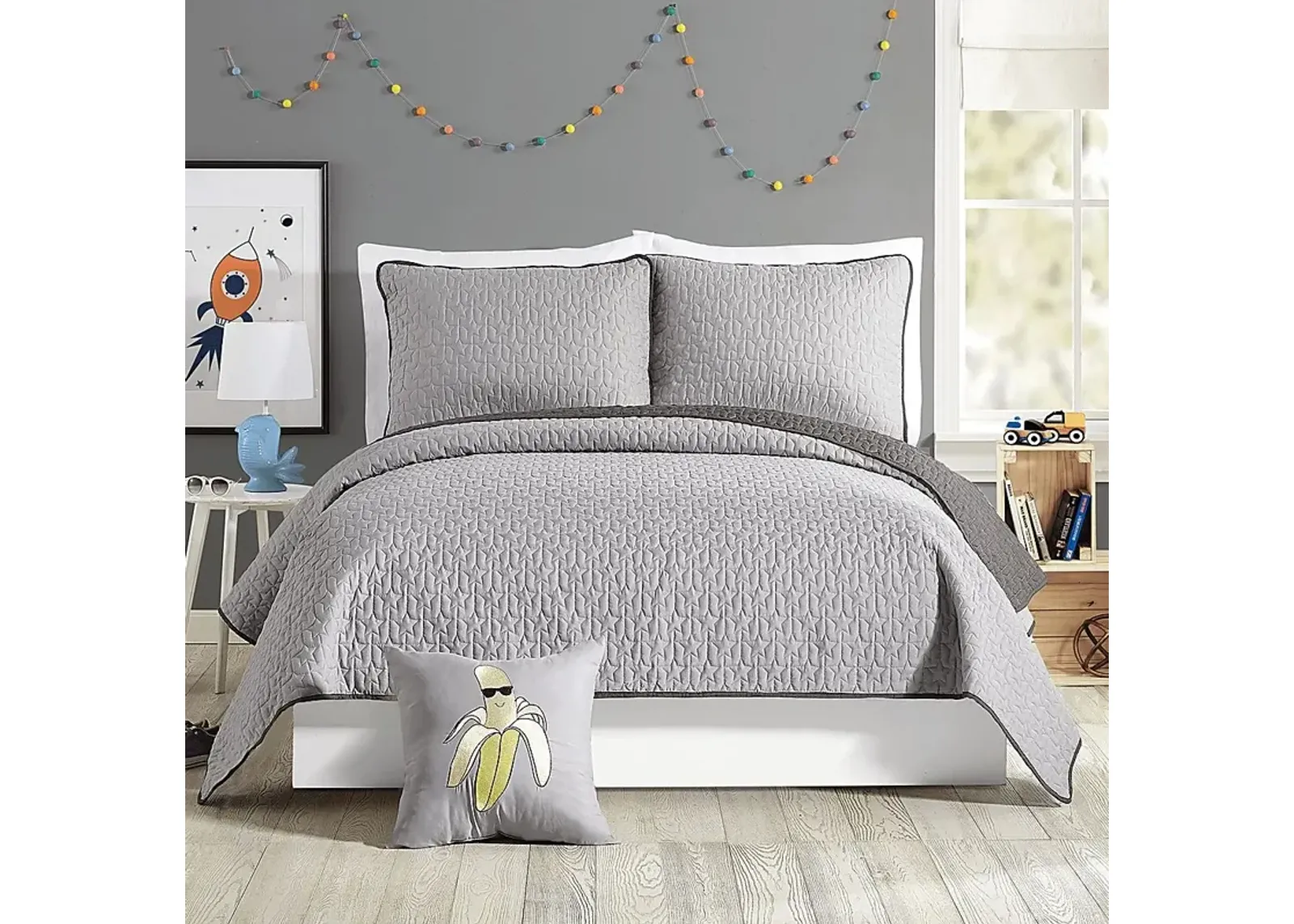 Kids Millingport Gray Full/Queen Quilt