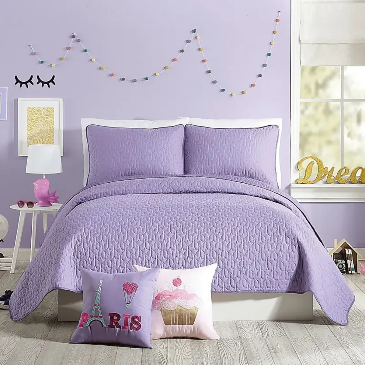 Kids Milhaven Purple Full/Queen Quilt