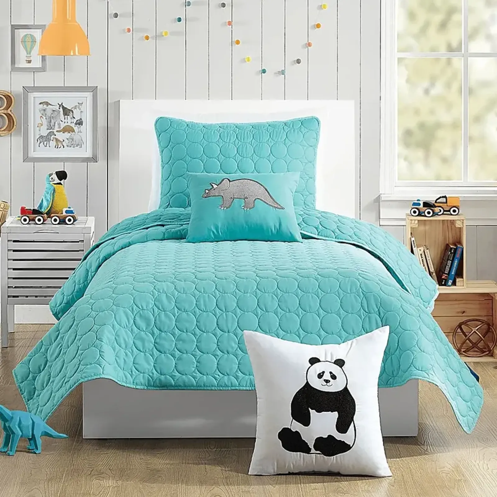 Kids Milhaven Aqua Twin Quilt