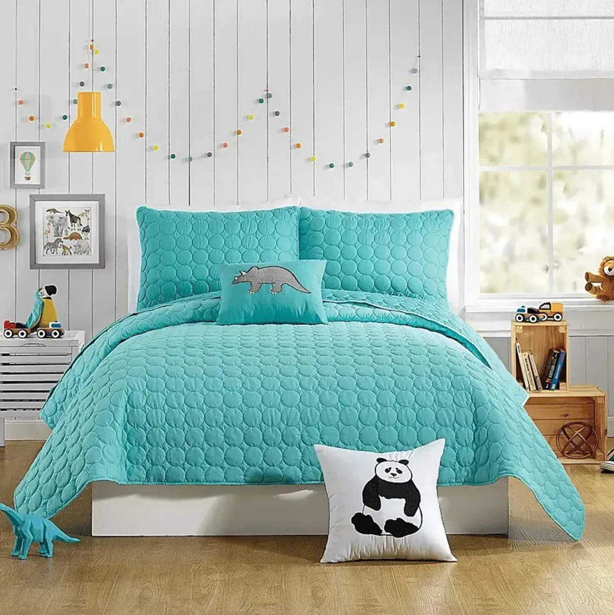 Kids Milhaven Aqua Full/Queen Quilt