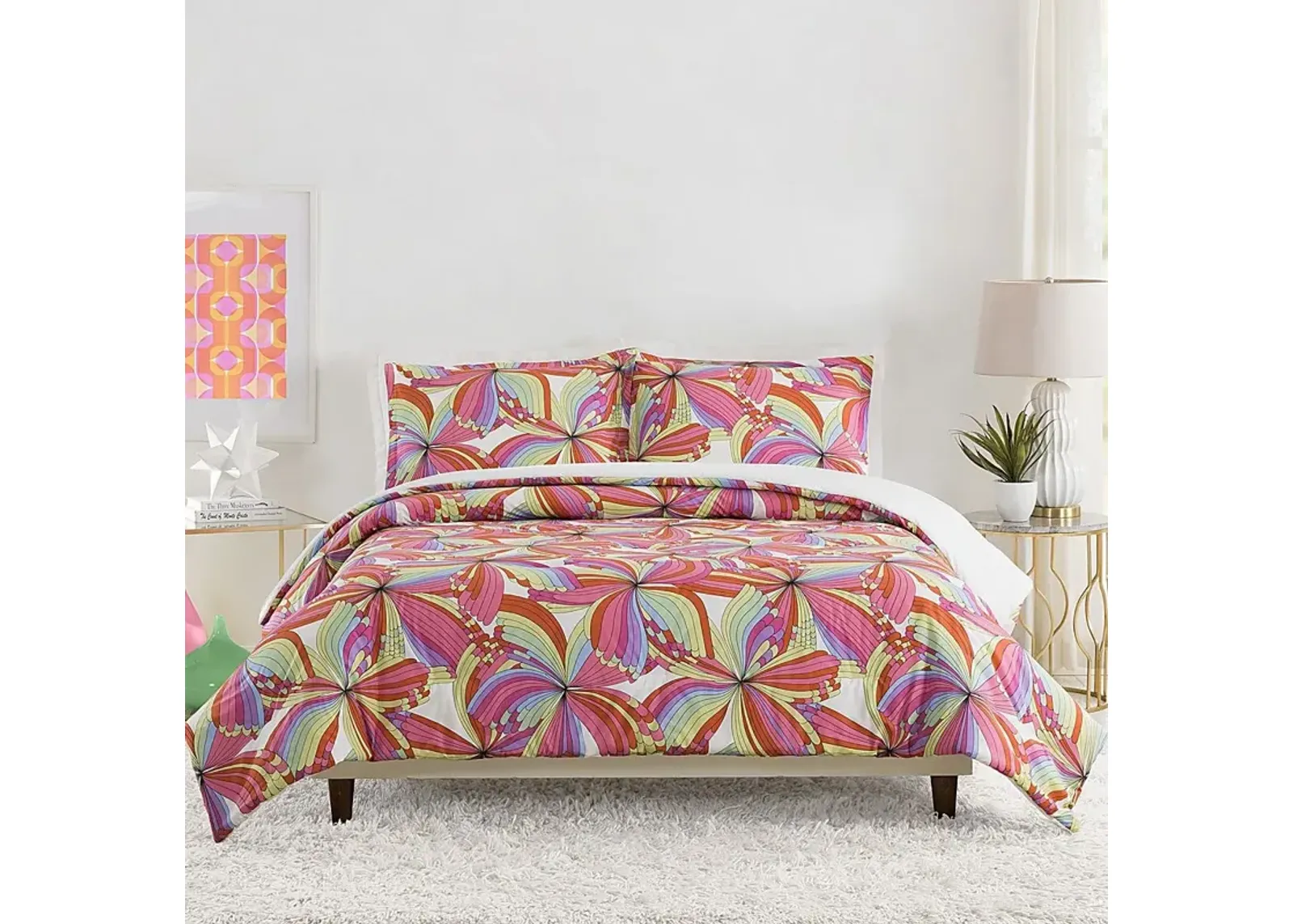 Kids Pinwheel Fun Multi 3 Pc Full/Queen Comforter Set