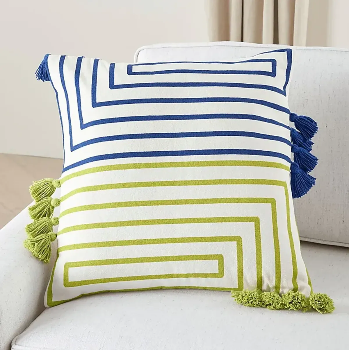 Kids Wiestling Green Throw Pillow