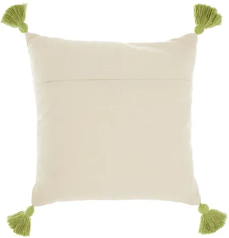Kids Whitekirk Green Throw Pillow