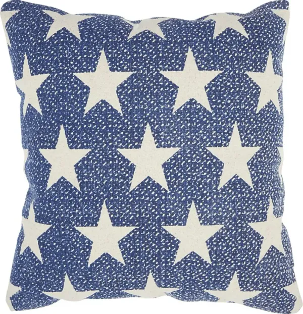 Kids Flag Way Navy Throw Pillow