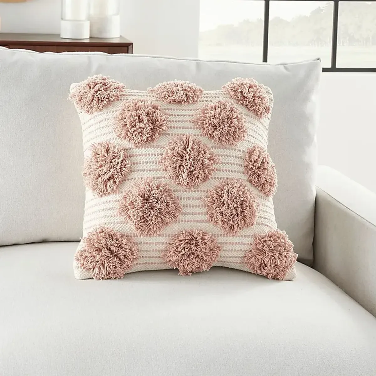 Kids Tuffnell Blush Throw Pillow