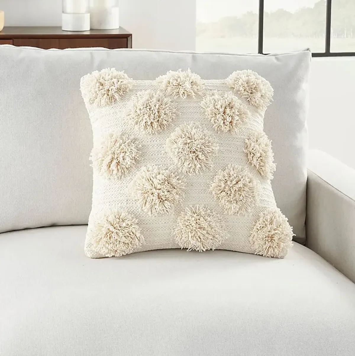 Kids Tuffnell Ivory Throw Pillow