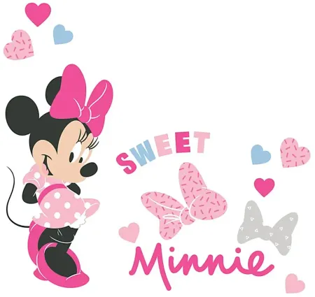 Kids Minnie Mouse Love Pink Wall Decals