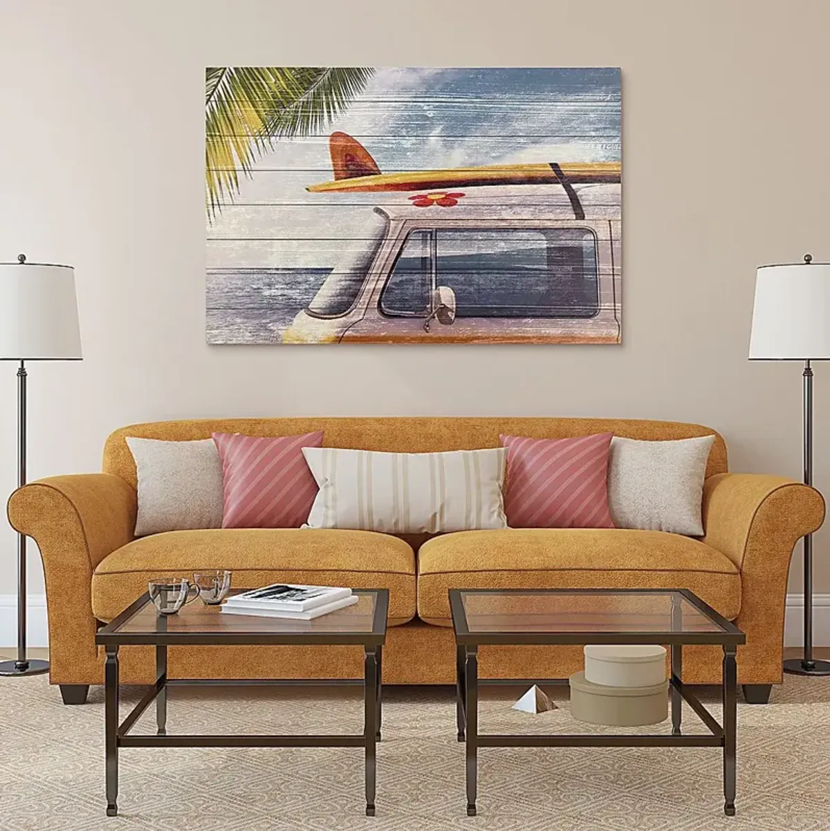 Kids Beach Getaway Blue Wall Art