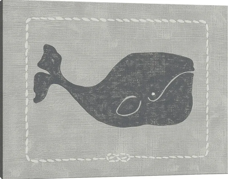 Kids Whales of Deep I Gray Artwork