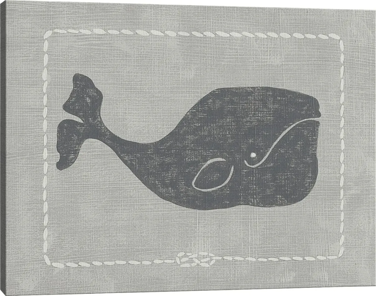 Kids Whales of Deep I Gray Artwork