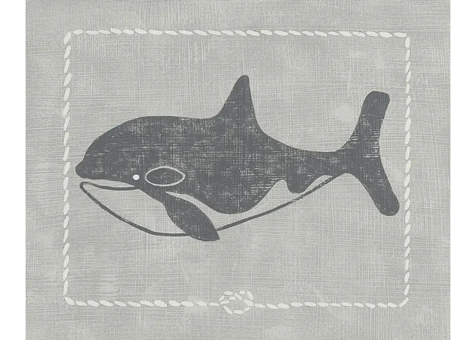 Kids Whales of Deep II Gray Artwork