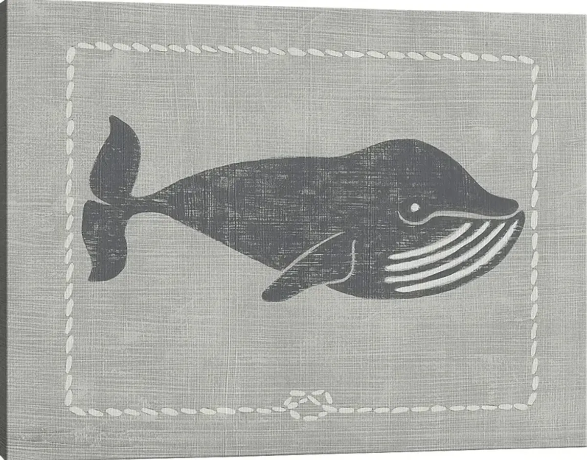 Kids Whales of Deep III Gray Artwork